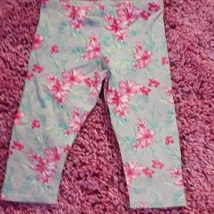 Capri flower leggings
